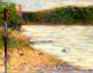 Georges Seurat - A River Bank (The Seine at Asniиres)